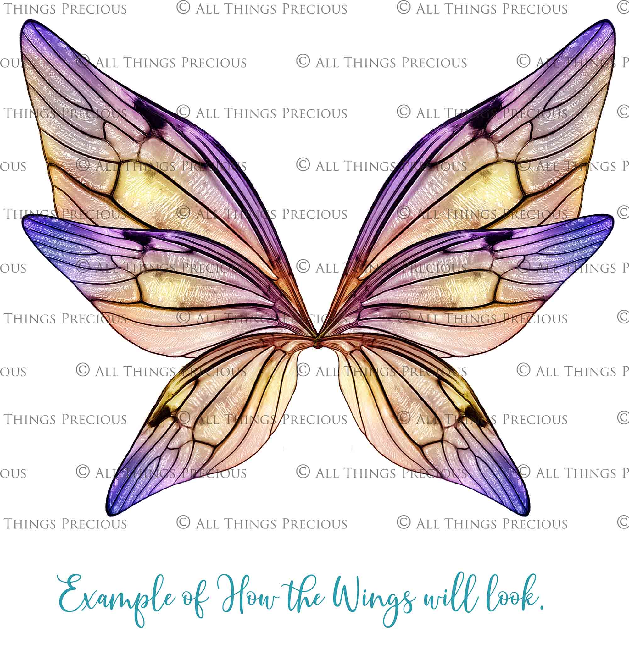PRINTABLE FAIRY WINGS Set 50